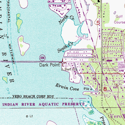 Topographic Map of Dark Point, FL