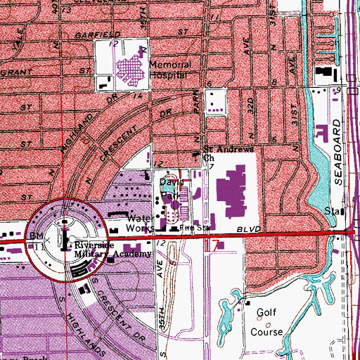 Topographic Map of David Park, FL