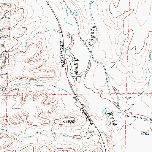 Topographic Map of Coyote Wash, AZ