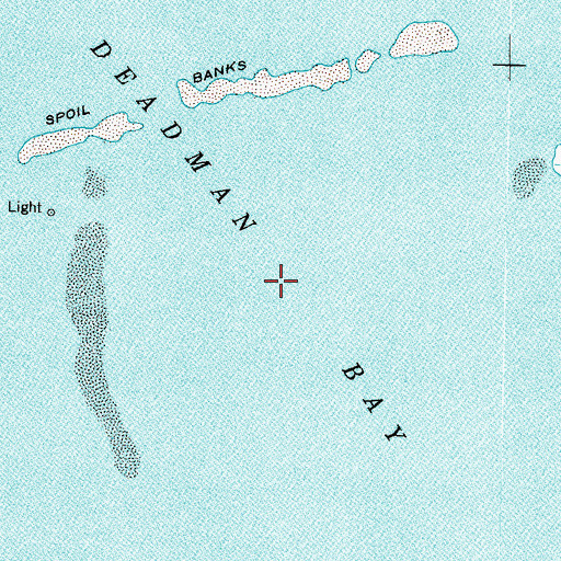 Topographic Map of Deadman Bay, FL