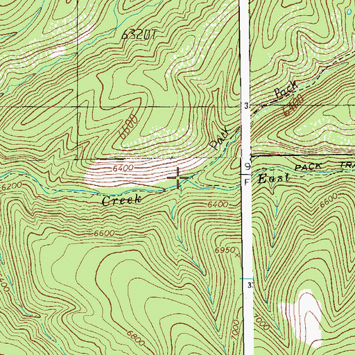 Topographic Map of Crabtree Creek, AZ