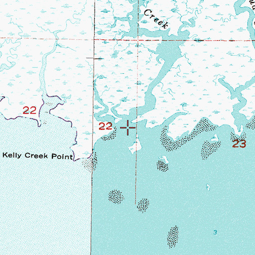 Topographic Map of Deep Creek, FL
