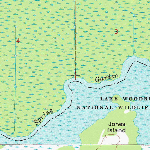 Topographic Map of Deep Creek, FL