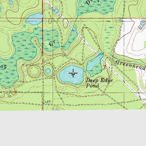 Topographic Map of Deep Edge Pond, FL