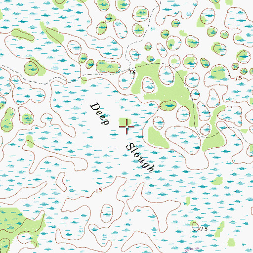 Topographic Map of Deep Slough, FL