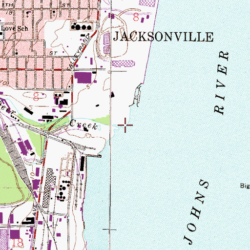 Topographic Map of Deer Creek, FL
