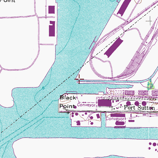 Topographic Map of Delaney Creek, FL