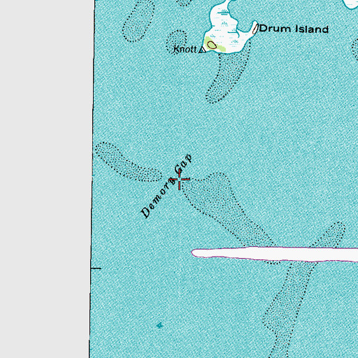 Topographic Map of Demory Gap, FL