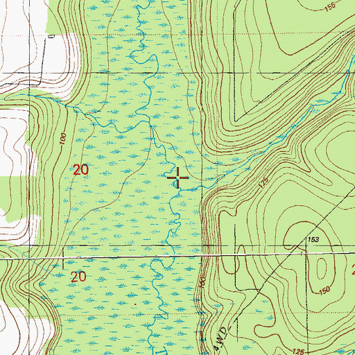 Topographic Map of Devils Branch, FL