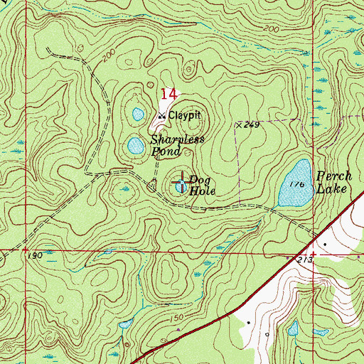 Topographic Map of Dog Hole, FL