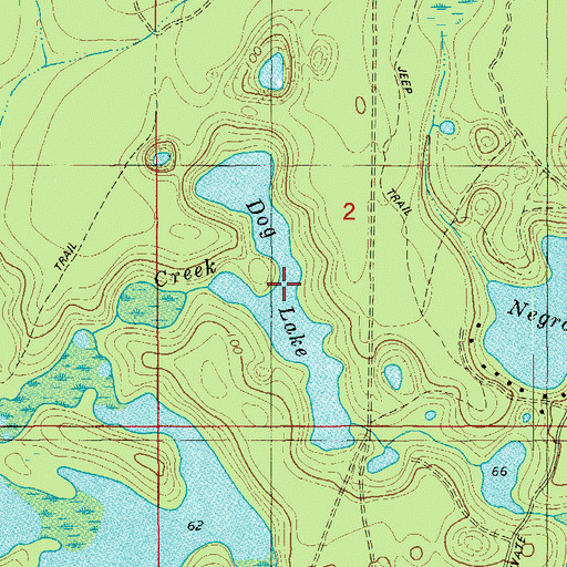 Topographic Map of Dog Lake, FL