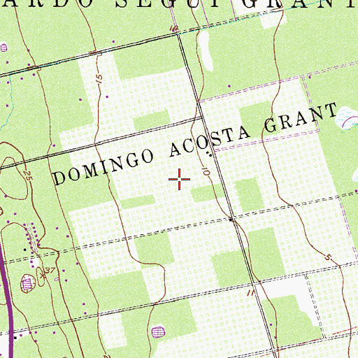 Topographic Map of Domingo Acosta Grant, FL