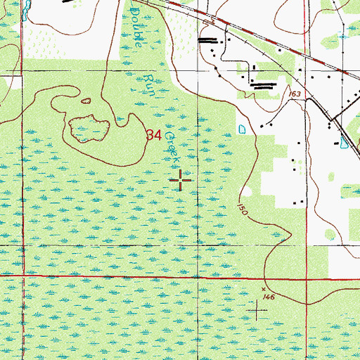 Topographic Map of Double Run Creek, FL
