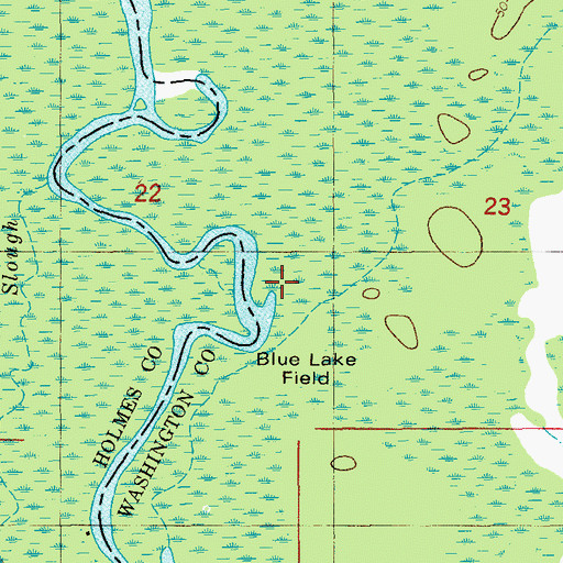 Topographic Map of Dram Branch, FL