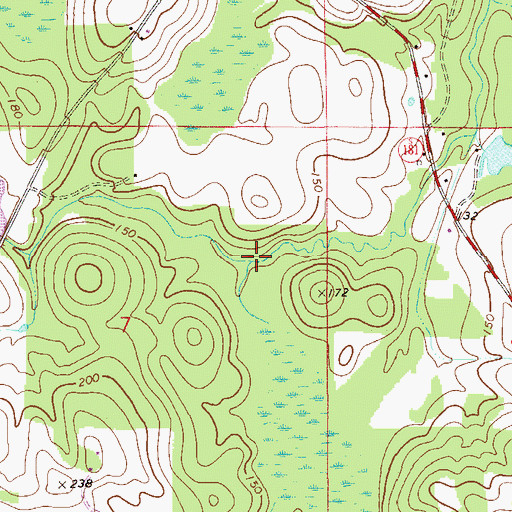 Topographic Map of Dry Branch, FL