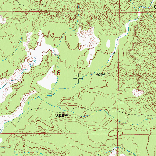 Topographic Map of Crooks Canyon, AZ