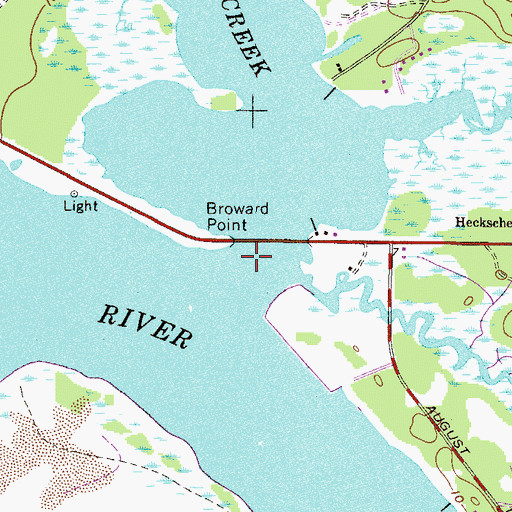 Topographic Map of Dunn Creek, FL