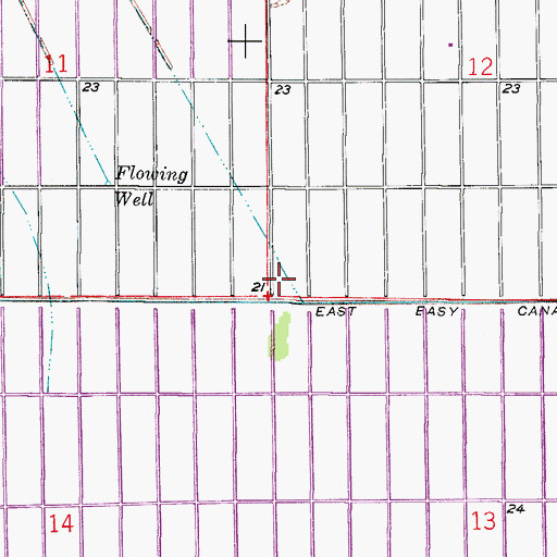 Topographic Map of East Easy Canal, FL