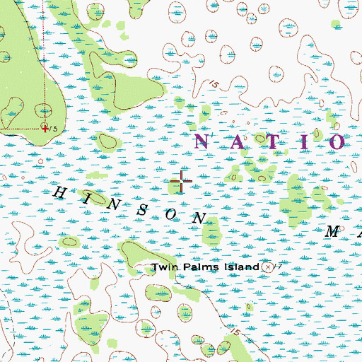 Topographic Map of East Hinson Marsh, FL