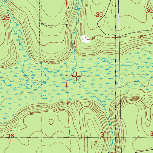 Topographic Map of East Minnow Branch, FL