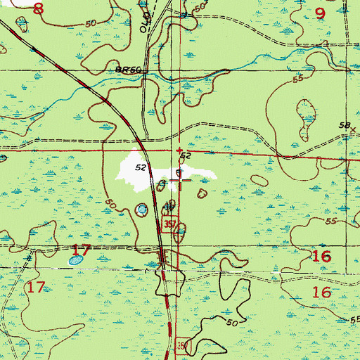 Topographic Map of Easter Hole Camp, FL