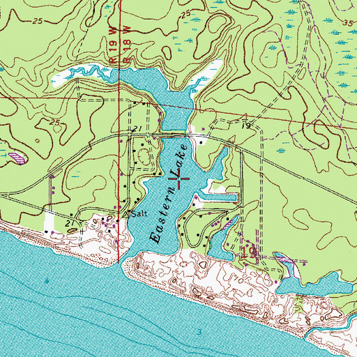 Topographic Map of Eastern Lake, FL