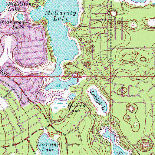 Topographic Map of Echo Lake, FL