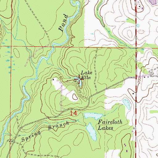 Topographic Map of Lake Ella, FL
