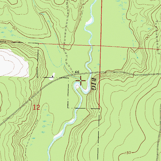Topographic Map of Ellis Creek, FL
