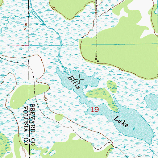 Topographic Map of Ellis Lake, FL