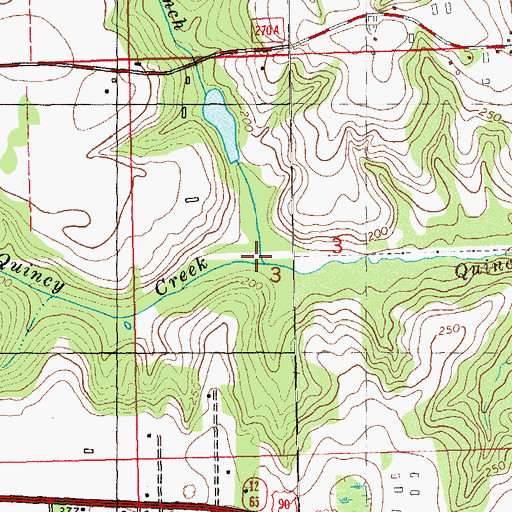 Topographic Map of English Branch, FL