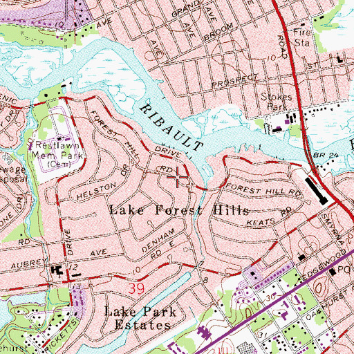 Topographic Map of Ephesus Junior Academy, FL