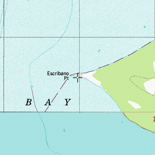 Topographic Map of Escribano Point, FL