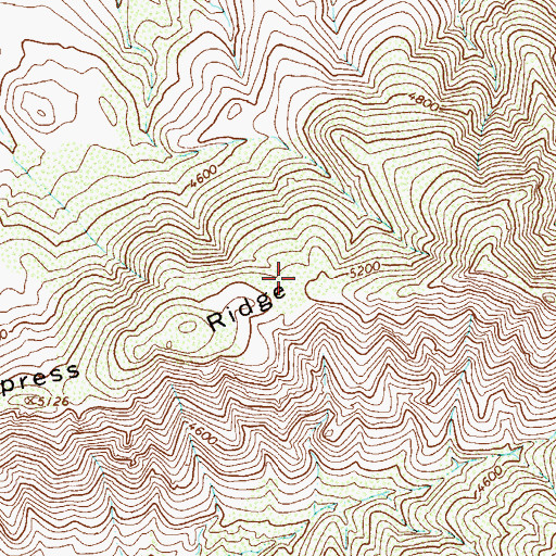 Topographic Map of Cypress Ridge, AZ
