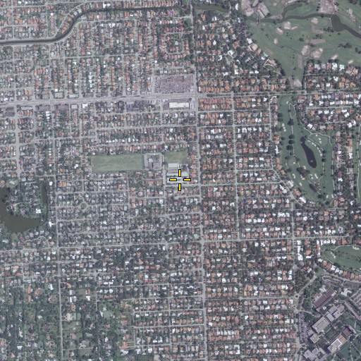 Aerial/Satellite Image of David Fairchild Elementary School, FL