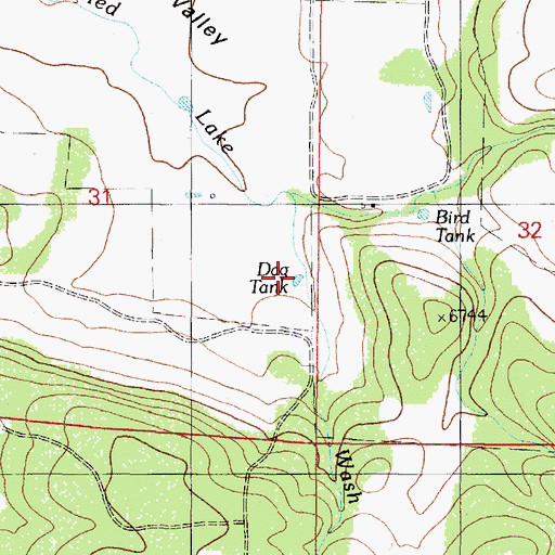 Topographic Map of Dag Tank, AZ