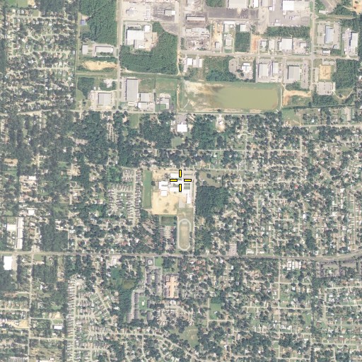 Aerial/Satellite Image of Ferry Pass Middle School, FL