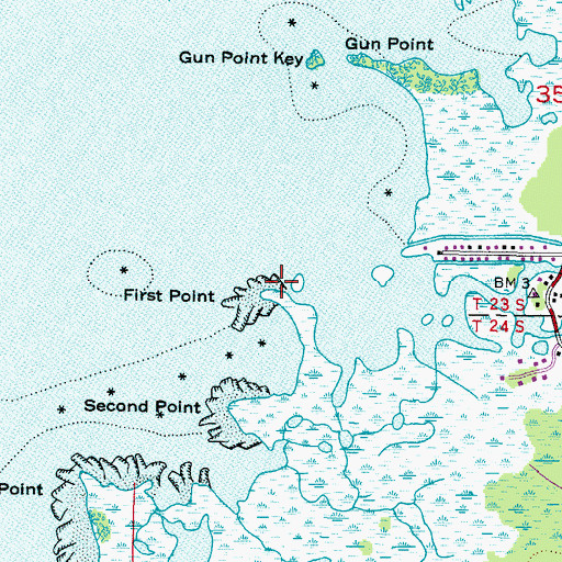 Topographic Map of First Point, FL
