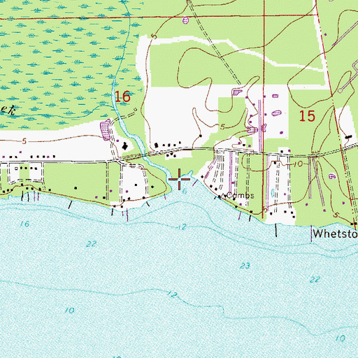 Topographic Map of Fish Creek, FL