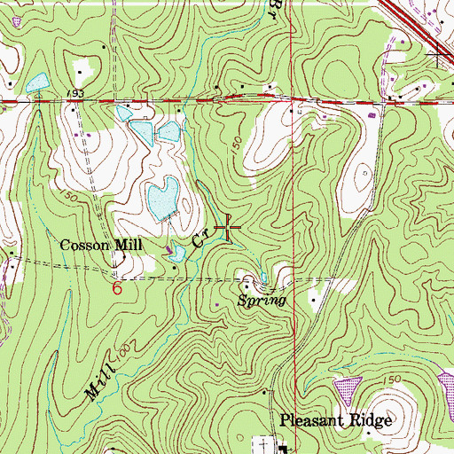Topographic Map of Fish Pond Branch, FL