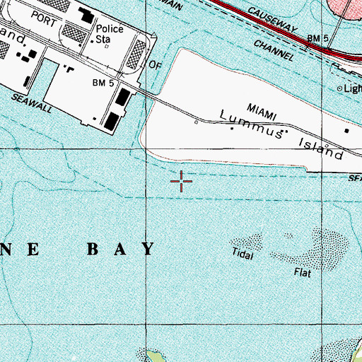 Topographic Map of Fishermans Channel, FL