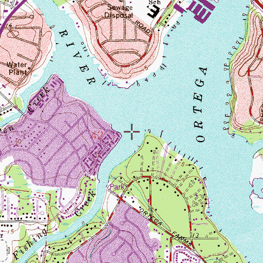 Topographic Map of Fishing Creek, FL
