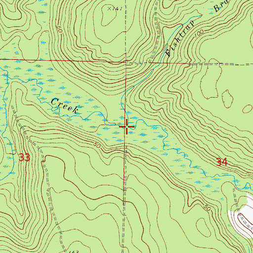 Topographic Map of Fishtrap Branch, FL