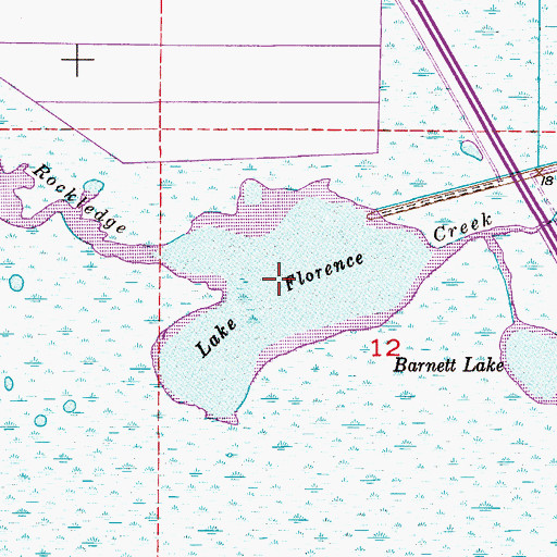 Topographic Map of Lake Florence, FL