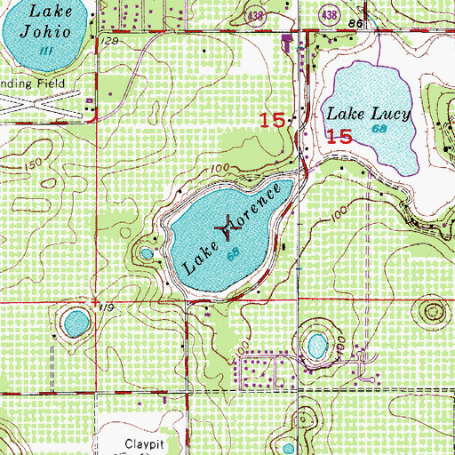 Topographic Map of Lake Florence, FL