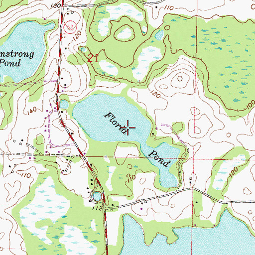 Topographic Map of Florid Pond, FL