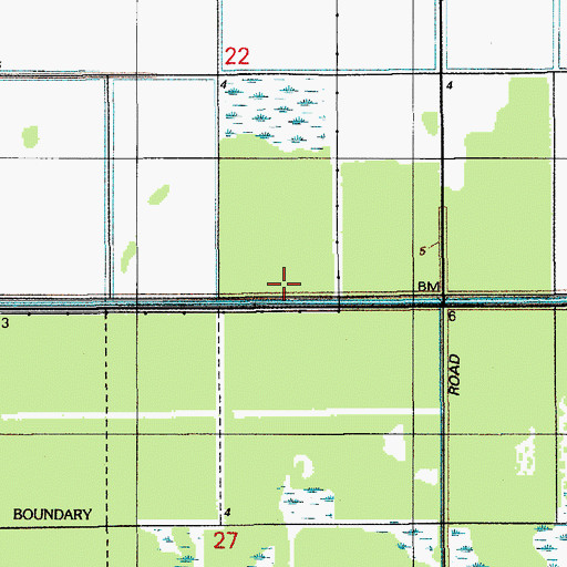 Topographic Map of Florida City Canal, FL