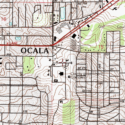 Topographic Map of Florida School for Girls (historical), FL