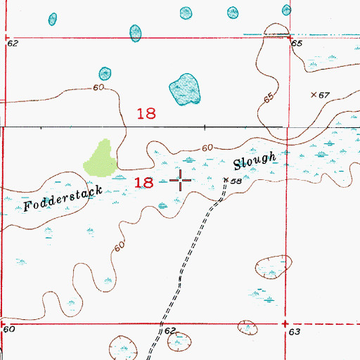 Topographic Map of Fodderstack Slough, FL