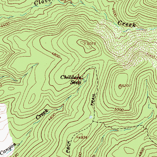 Topographic Map of Childers Seep, AZ